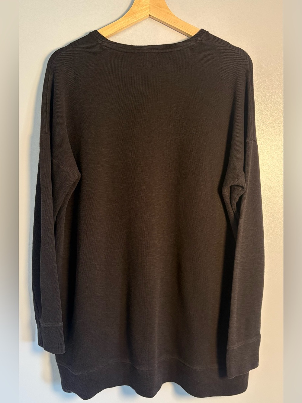 Eileen Fisher 100% organic cotton black oversized relaxed sweater size small - Picture 2 of 9